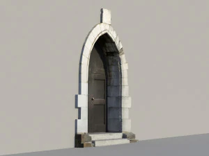 Ancient door 3D Model