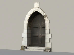 Ancient door 3D Model