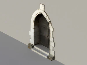 Ancient door 3D Model
