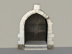 Ancient door 3D Model