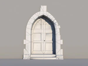 Ancient door 3D Model