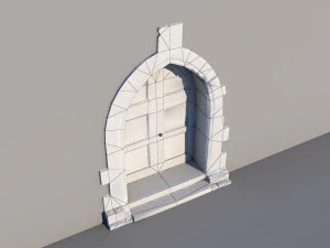 Ancient door 3D Model