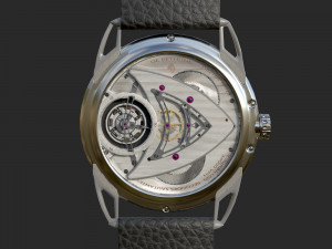 Watch mechanism 4 Low-poly 3D Model