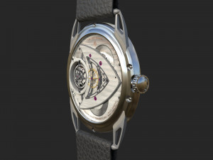 Watch mechanism 4 Low-poly 3D Model