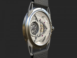 Watch mechanism 4 Low-poly 3D Model
