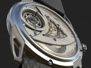 Watch mechanism 4 Low-poly 3D Model