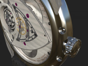 Watch mechanism 4 Low-poly 3D Model