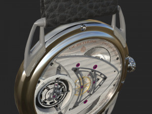 Watch mechanism 4 Low-poly 3D Model