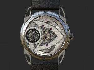 Watch mechanism 4 Low-poly 3D Model
