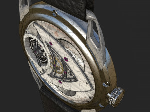 Watch mechanism 4 Low-poly 3D Model