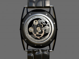 Watch mechanism 6 low-poly 3D Model