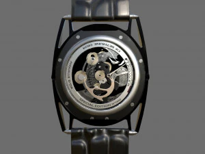 Mecanismo de reloj 6 low-poly Modelo 3D