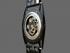 Watch mechanism 6 low-poly 3D Model