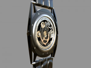 Watch mechanism 6 low-poly 3D Model