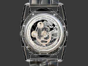 Watch mechanism 6 low-poly 3D Model