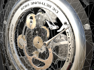 Watch mechanism 6 low-poly 3D Model