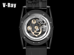 Watch mechanism 6 low-poly 3D Model