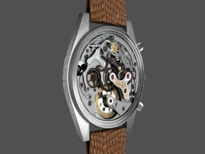 Watch mechanism 8 Low-poly 3D Model