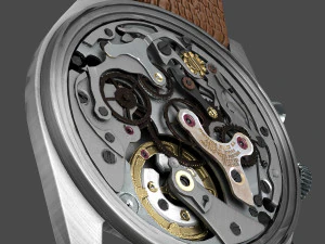 Watch mechanism 8 Low-poly 3D Model
