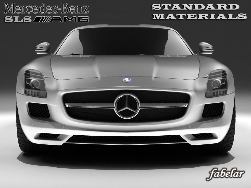 materiais mercedes sls amg std Modelo 3D .c4d .max .obj .3ds .fbx .stl .blend 