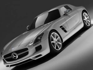 materiais mercedes sls amg std Modelo 3D