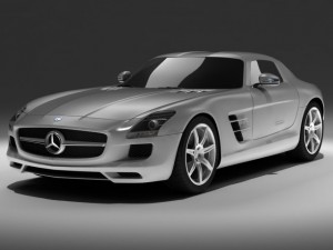 mercedes sls amg std materials 3D 모델