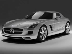 materiais mercedes sls amg std Modelo 3D