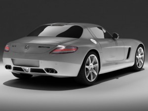 mercedes sls amg std materials 3D 모델