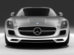 materiais mercedes sls amg std Modelo 3D