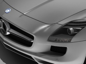 mercedes sls amg std materials 3D 모델