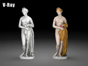 Colecci&oacute;n Venus Verticordia Low-poly Modelo 3D