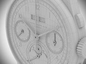 Patek Philippe Stainless Steel 3D Модель