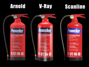 Fire extinguisher Low-poly 3D Models