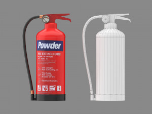 Fire extinguisher Low-poly 3D Model
