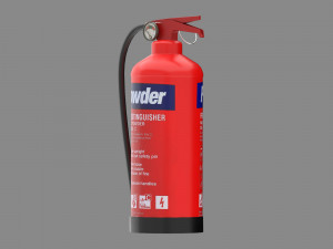 Fire extinguisher Low-poly 3D Model