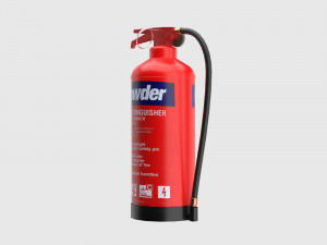 Fire extinguisher Low-poly 3D Model