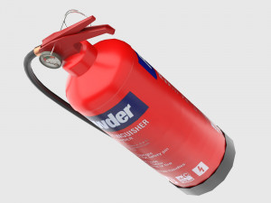 Fire extinguisher Low-poly 3D Model