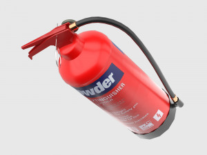 Fire extinguisher Low-poly 3D Model