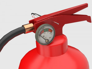 Fire extinguisher Low-poly 3D Model