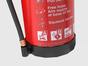 Fire extinguisher Low-poly 3D Model