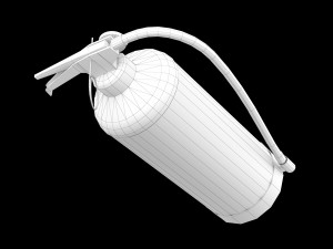 Fire extinguisher Low-poly 3D Model