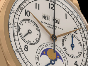 Patek Philippe rose gold 3D Model