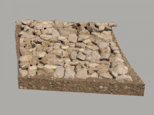 Rocky slope 3D Model