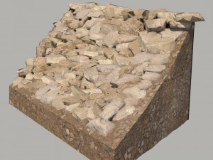 Rocky slope 3D Model