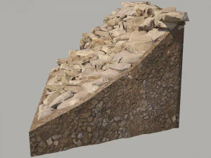 Rocky slope 3D Model