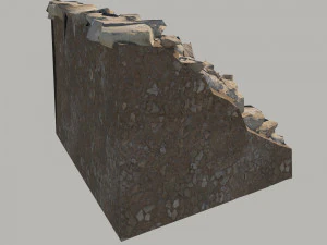 Rocky slope 3D Model