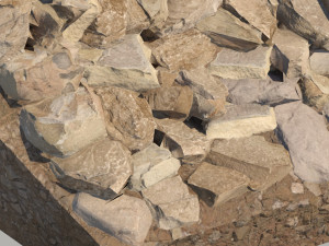 Rocky slope Modelo 3D
