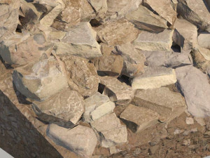Rocky slope 3D Model