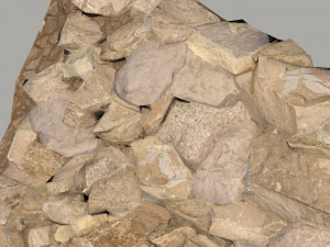 Rocky slope 3D Model