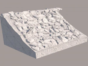 Rocky slope 3D Model
